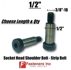 1/2″ Shoulder Bolts Socket Head Cap Screw Strip Allen Stripper (3/8-16 Thread)