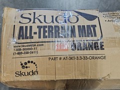SKUDO AT-3KT-3.3-33-ORANGE All-Terrain Mat 40 in x 33 ft. Vinyl Loop Coiled Mat