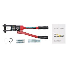 12 Ton Hydraulic Wire Crimper Crimping Tool Battery Cable Lug Terminal W/20 Dies