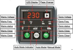 Genset ATS controller ATS220 4 Digits LED Display Generator Switch Module Panel