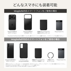 Plaud Note Pro AI Voice Recorder Magnetic Case Black MagSafe Compatible JP