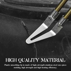 SHMZK 4 PCS Plastic Smoothing Tip Head, Plastic Welder Soldering Tip Smooth H…