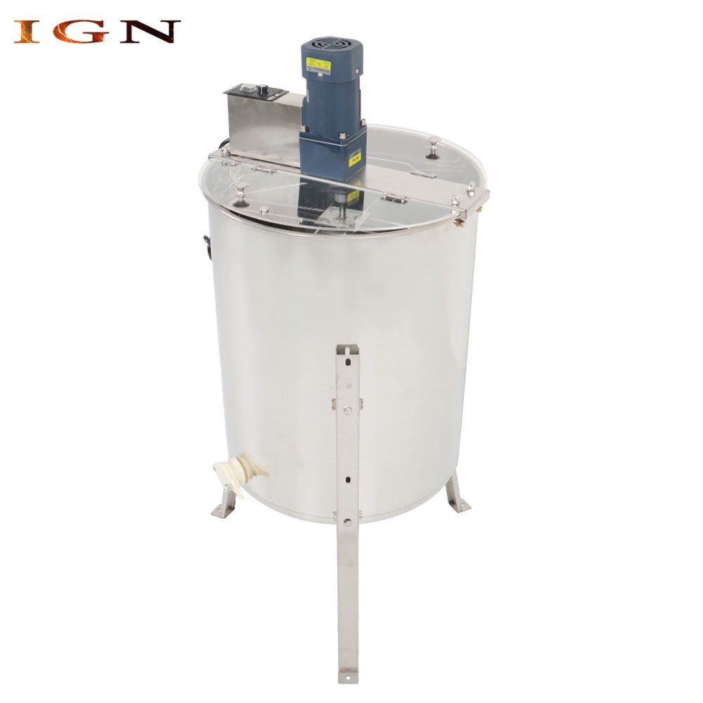 Electric 4/8 Frame Stainless Steel Honey Extractor Beekeeping Equipment Drum