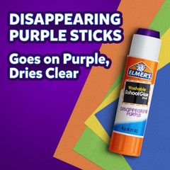 Elmer’s Disappearing Purple School Glue Sticks, 3 Count (Pack of 1),