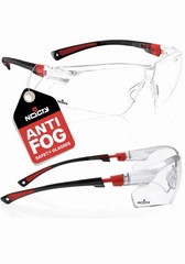 NoCry Clear Safety Glasses for Men and Women with Anti-Fog and Scratch Resist…