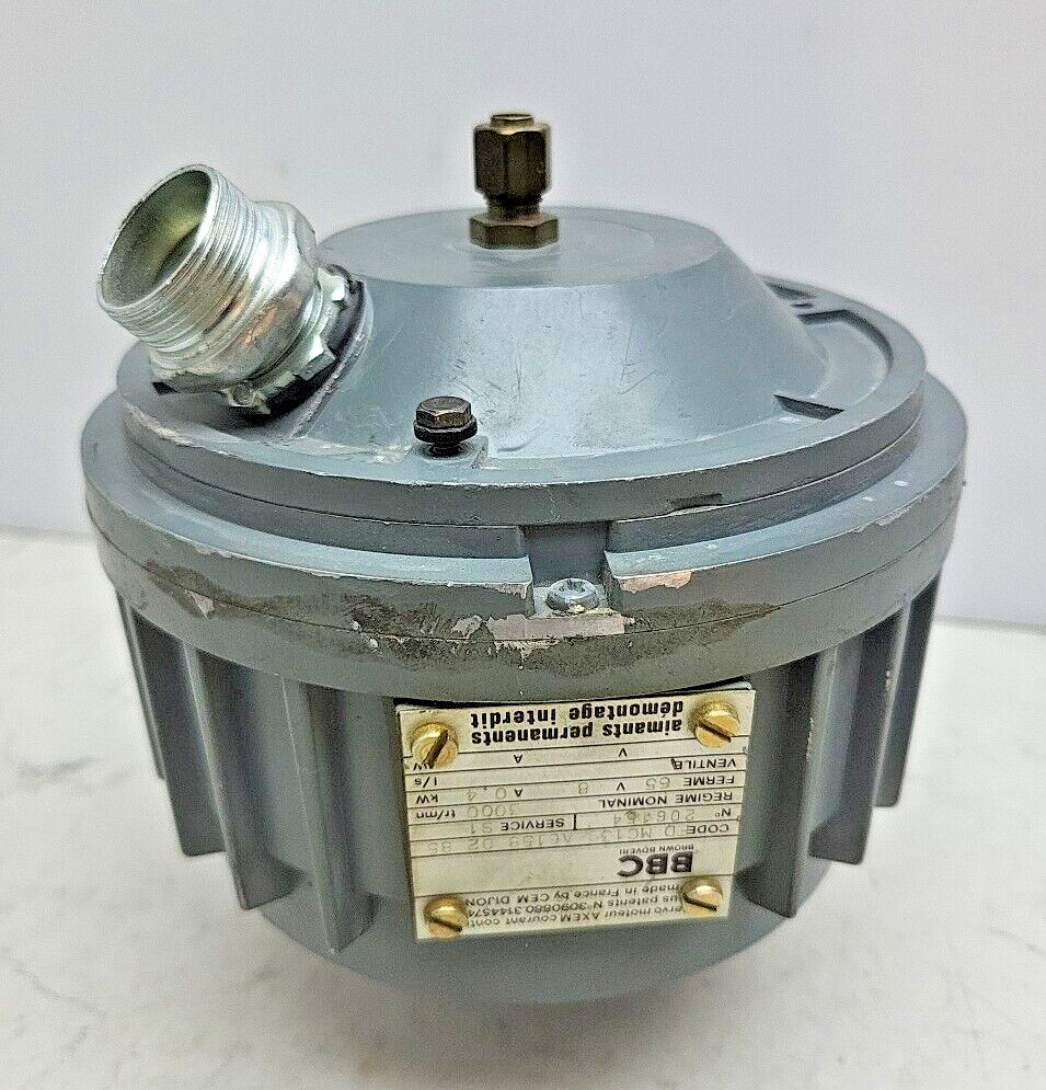 Bbc Brown Boveri Servo Motor 65V 8 Amp FD MC13S A6158 02 85 No 206154 Used