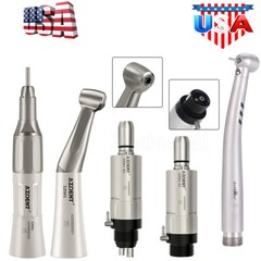 Kit de pieza de mano turbina fibra óptico dental LED de alta y baja velocidad