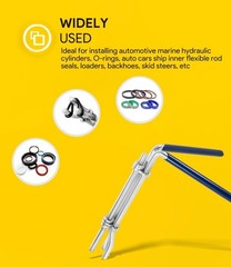 3-Pack Hydraulic Seal Installation & Gland Wrench Kit for Cylinder Repair