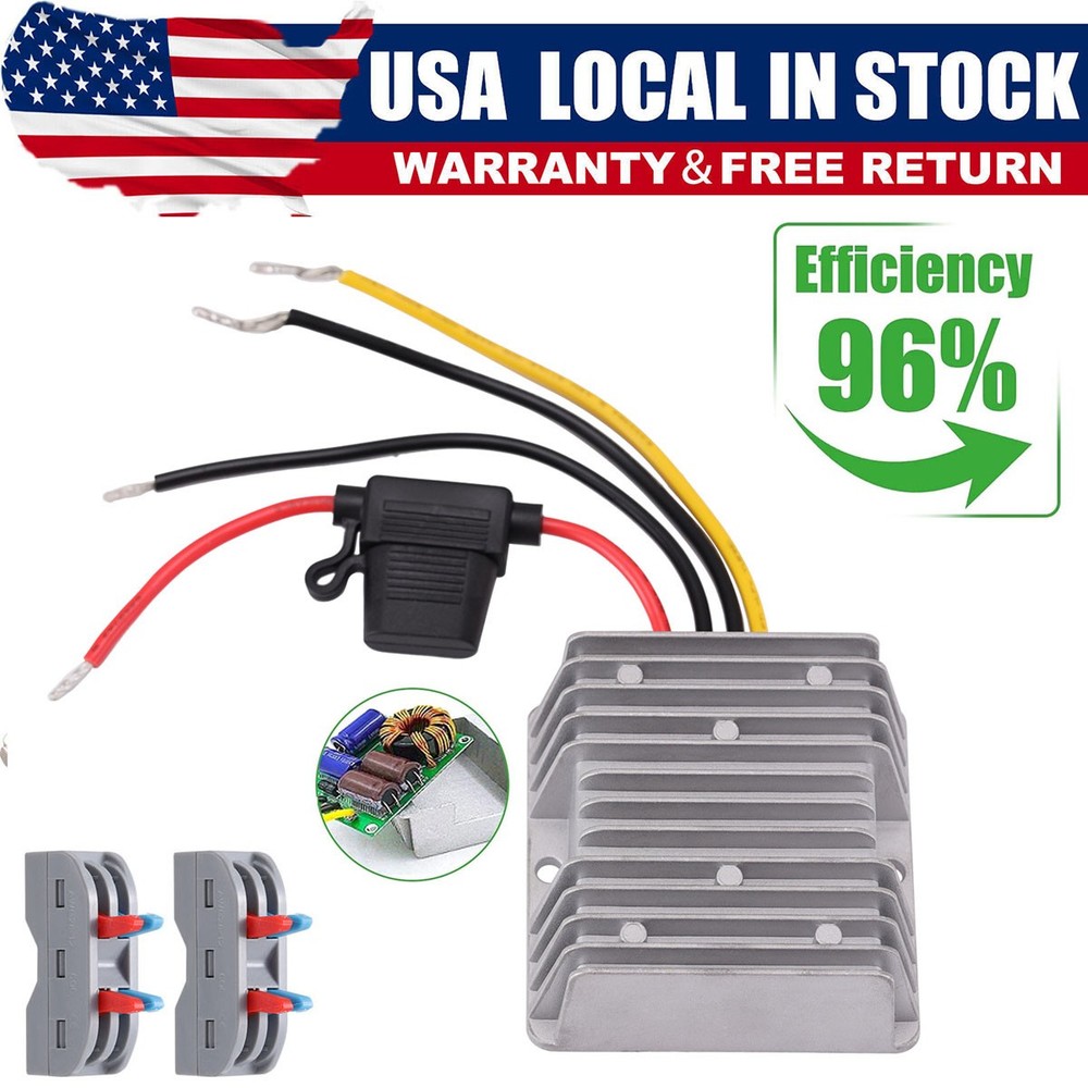 20A 240W DC 18V 20V 24V 36V 48V to 12V Step Down Voltage Converter with Fuse