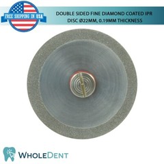 Ortho Dental Fine Double Sided Diamond Coated Disc IPR Separator Ø22mm, 0.19