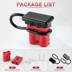 Connector 2Pcs,50Amp 12V to 36V Battery Quick Connect/Disconnect Connector,Wire