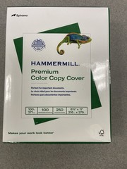 Hammermill Premium Color Copy Cover 100# Paper 250 Sheets 8.5×11 Cardstock 100lb