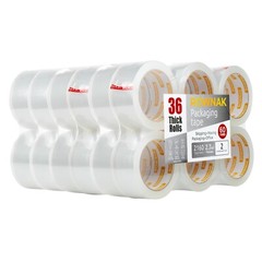 ROWNAK Clear Packaging Tape 36rolls–2.7mil Thick, 2.0 inches Wide,60 Yards Roll
