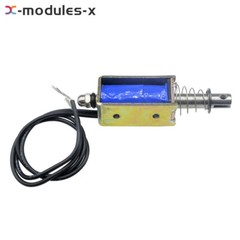 10PCS JF-0530B DC12V 300mA 5N/10mm Precise Pull-Push-Type Solenoid Electromagnet