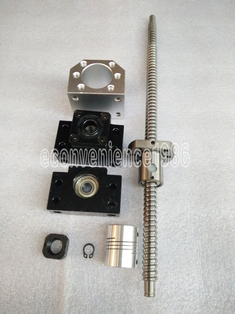 Ballscrew RM2010-1500 mm Anti-backlashed Ballscrew &1 BF/BF15 &8*12 Couplering