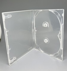 2 Top Quality Original Scanavo 14mm Double (2) DVD Case, Clear, DVD2/ONET.14MM
