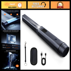 Rechargeable Metal Detector Pinpointer – 800mAh Battery, 15H Use, IP68 Waterproo