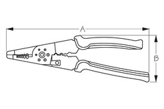 Sea Dog SAE 22 to 10 AWG Fixed Stripper/Crimper/Wire & Screw Cutter Multi-Tool