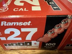 Ramset .27 5rs27 Level 5 Red Strip Loads/Shots.4 Pack Lot…!!