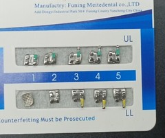 10Set Dental Orthodontic MIM Monoblock Brackets Mini Roth/MBT 022 Slot 345 hooks