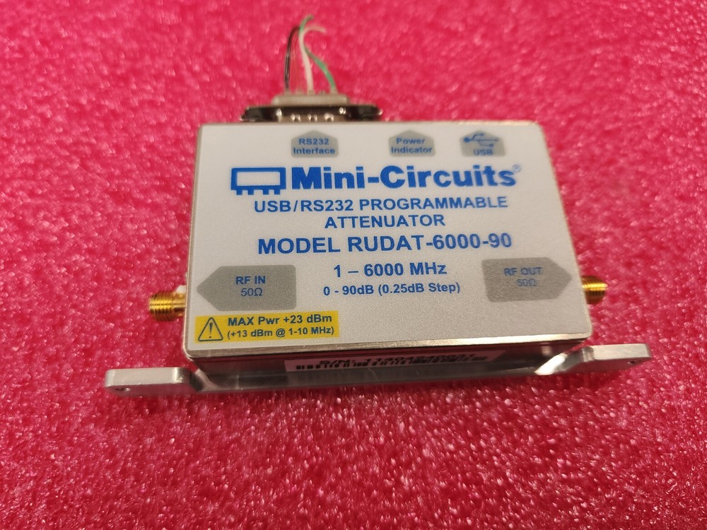 Mini-Circuits RUDAT-6000-90 1-6000MHz 0-90dB (0.25 Step) USB/RS232 Attenuator