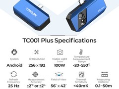 New! DUALCAM TOPDON TC001 PLUS 256X192 IR Thermal Imaging Camera for Android