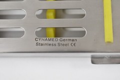 16 Brand New German Stainless Dental/Medical Sterilization Cassette Green/Yellow