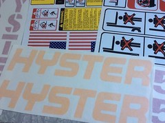 Hyster Forklift decal complete kit includes safety decals Hyster S50FT or S50XM