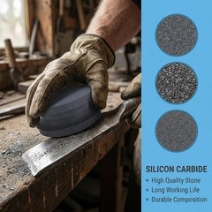 4″ Dual Grit Silicon Carbide Grinding Wheel for Garden Tools