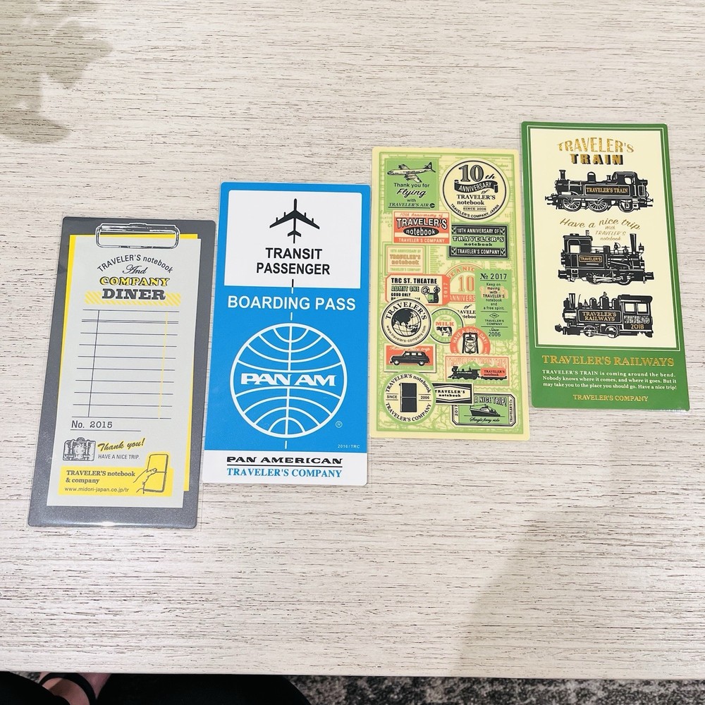 2015, 2016, 2017, 2018 Traveler’s Factory LIMITED EDITION Plastic Sheet (RARE)