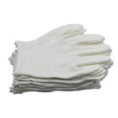 12 Pair White Cotton Gloves 9 inch Extra Large Size for Cosmetic Moisturizing…