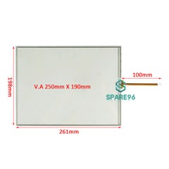 eMT3120A Touch Screen Panel Glass for Weinview eMT3120A eMT 3120A + Overlay film