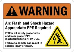 Stickerjet ANSI Style Warning Stickers – 5-Pack Self Adhesive Vinyl Signs