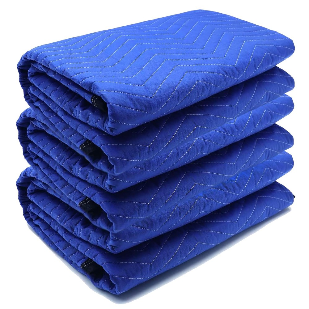 3 Pack Moving Blankets 40x72in Heavy Duty Padded Packing Blankets for Moving Shi