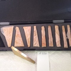 10pc Precision Angle Gage Block Set. TIN coated. 1°~30° Degrees. plastic box