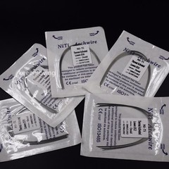 10 Packs Dental Orthodontic Thermal Activated Niti Round Arch Wire Upper + Lower
