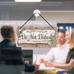 Welcome Please Knock Office Door Signs, PVC Do Not Disturb Door Hanger Sign, …