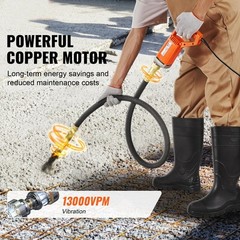 850W Electric Vibrator 13000 VPM Electric Concrete Vibrating Tool Portable