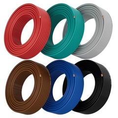 14 Gauge Wire (6-Pack Black/Red/Grey/Blue/Green/Brown, Each 25 FT), Low Volta…