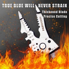 Multi-Function Wire Stripper Tool Electrical,9-In-1 Wire Cutter&Wire Crimping To