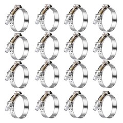 SEKSUALA 16Pack 1.75″ T Bolt Hose Clamps – 304 2.00 – 2.24 inches, 16pack