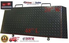 2000 X 0.5 LB 20×50 INCH LIVESTOCK ANIMAL SCALE PORTABLE VETERINARIAN CATTLE DOG