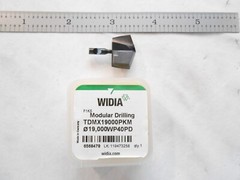NEW WIDIA SOLID CARBIDE MODULAR DRILL TIP TDMX 19000, 19MM DIAMETER WP40PD GRADE