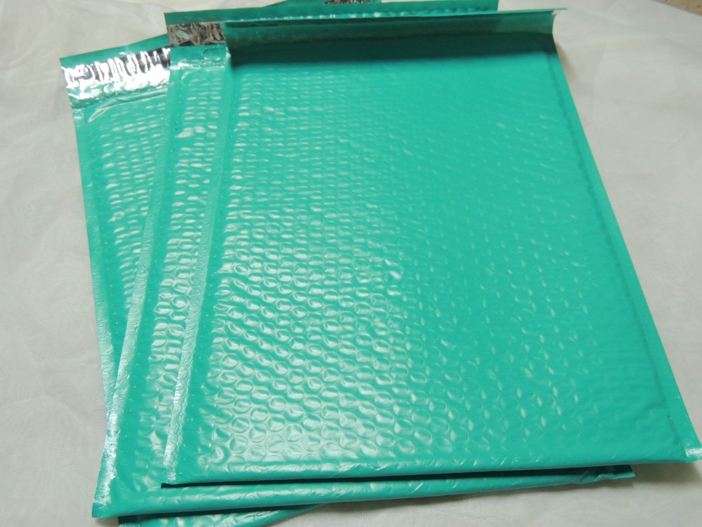 10 Teal Green 10.5 X 15.25 Poly Bubble Mailers, Shipping Self-Adhesive Mailer #5