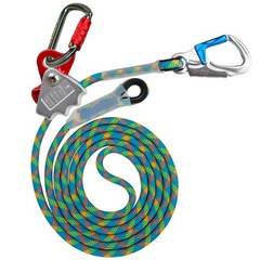 11FT Polyester Flip Line Kit – Triple Lock Carabiner, Adjustable Fall Protection