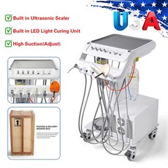 Portable Dental Unit System Air Compressor Powerful Suction Scaler Lamp Light