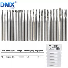 Dental Carbide Bur Friction Grip FG Round 557 330 For High Speed Handpiece A