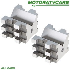 ALL-CARB Machinist V-Blocks 2-3/8″ × 2-3/4″ × 2″ Clamp Set Hardened Steel