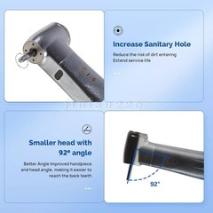 360° Swivel Dental Hygiene Prophy Handpiece Air Motor 4 Holes W/ 4:1 Nose Cone S