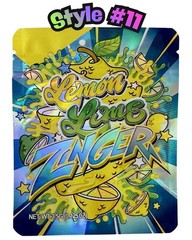 3.5g Mylar Bags Resealable Smell Proof Packaging Bulk 16-128 Pack Options
